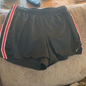 Black and Pink Athletic Shorts